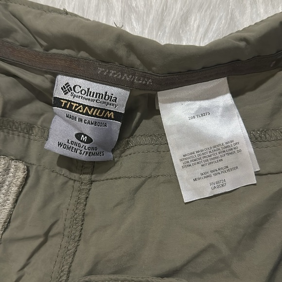 Columbia titanium women’s long gray hiking pants and shorts size medium - Picture 8 of 10